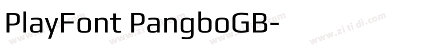 PlayFont PangboGB字体转换